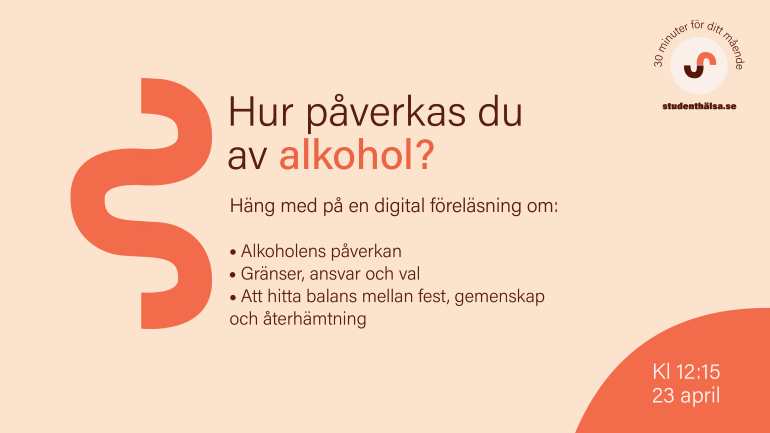 Digital föreläsning: Alkoholens påverkan