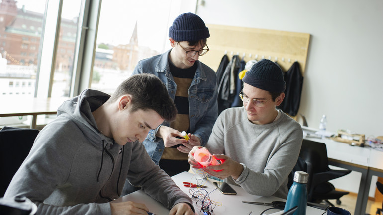 Students are building a prototype