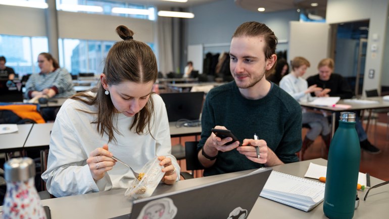 Students are attending a lecture.