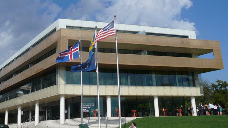 A Swedish embassy building.