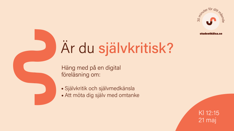 Digital föreläsning: Från självkritik till självmedkänsla