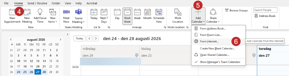 Screenshot from Outlook.