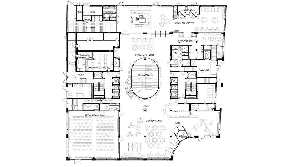 Floorplan entrance level.
